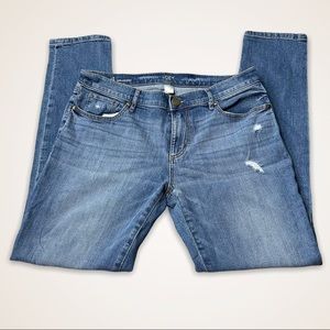 Loft Outlet Distressed Girlfriend jeans size 4